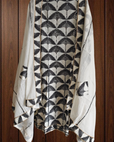 Elegant Pure Cotton Embroidered & Mirror Work Unstitched Suit Set